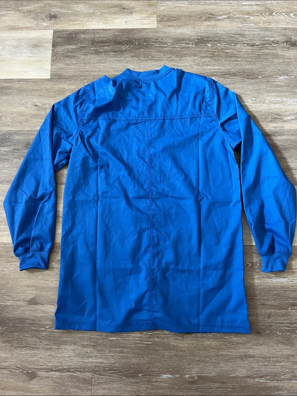 NWOT Landau ProFlex Modern Fit Long Sleeve Scrub Jacket Blue Size S